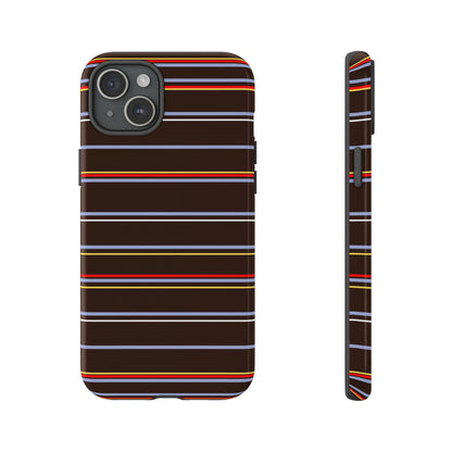 Chocolate Citylines Striped Phone Case