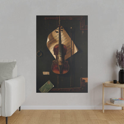 Still Life with Violin by William Harnett (1848-1892) - Matte Canvas, Stretched, 0.75"