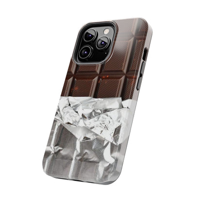 Chocolate with Silver Wrap iPhone Cases