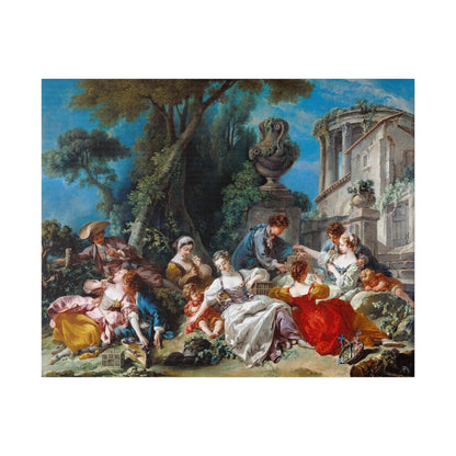 Francois Boucher's The Bird Catchers (1748) - Matte Canvas, Stretched, 0.75"