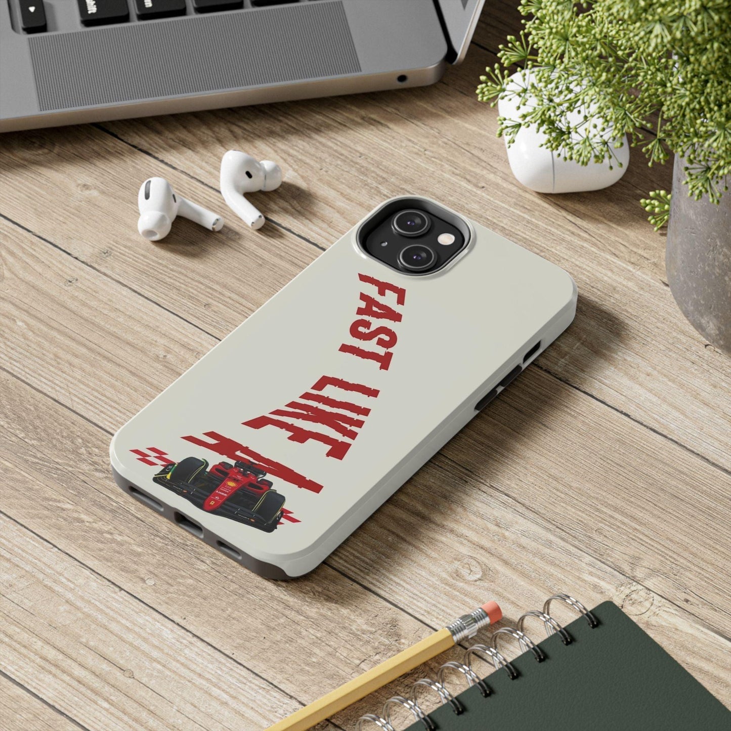 Fast Like a Race Car Tough iPhone Cases