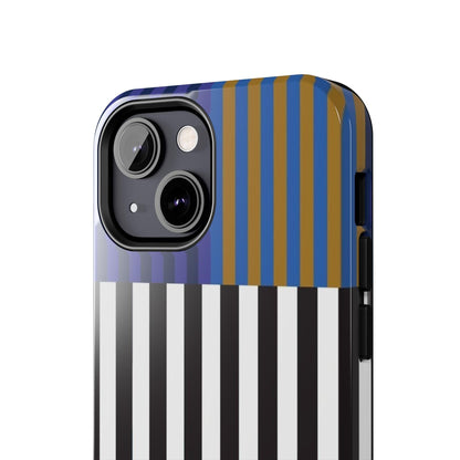 Striped Colorblock Symphony Tough iPhone Cases