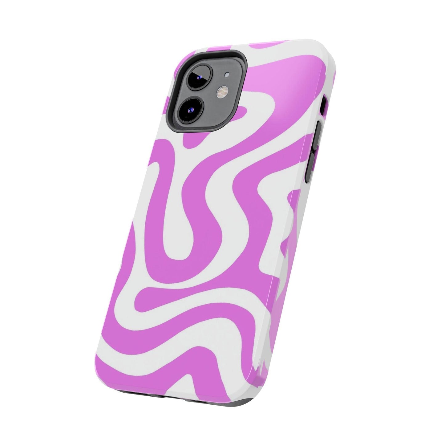 Lilac Swirl Fusion Tough iPhone Cases