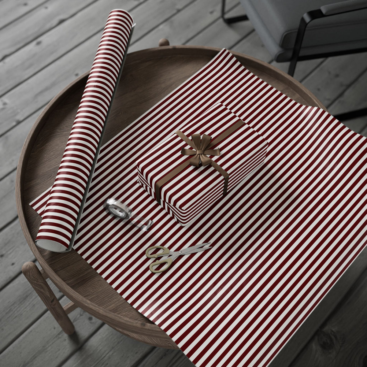 The Noël Stripe Gift Wrapping Paper Roll