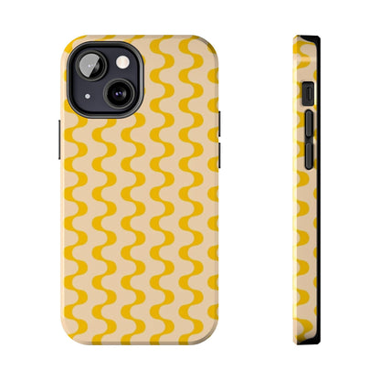 Yellow Dancing Dunes Tough iPhone Cases