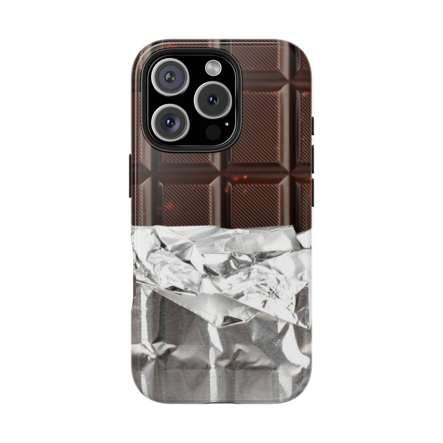 Chocolate with Silver Wrap iPhone Cases