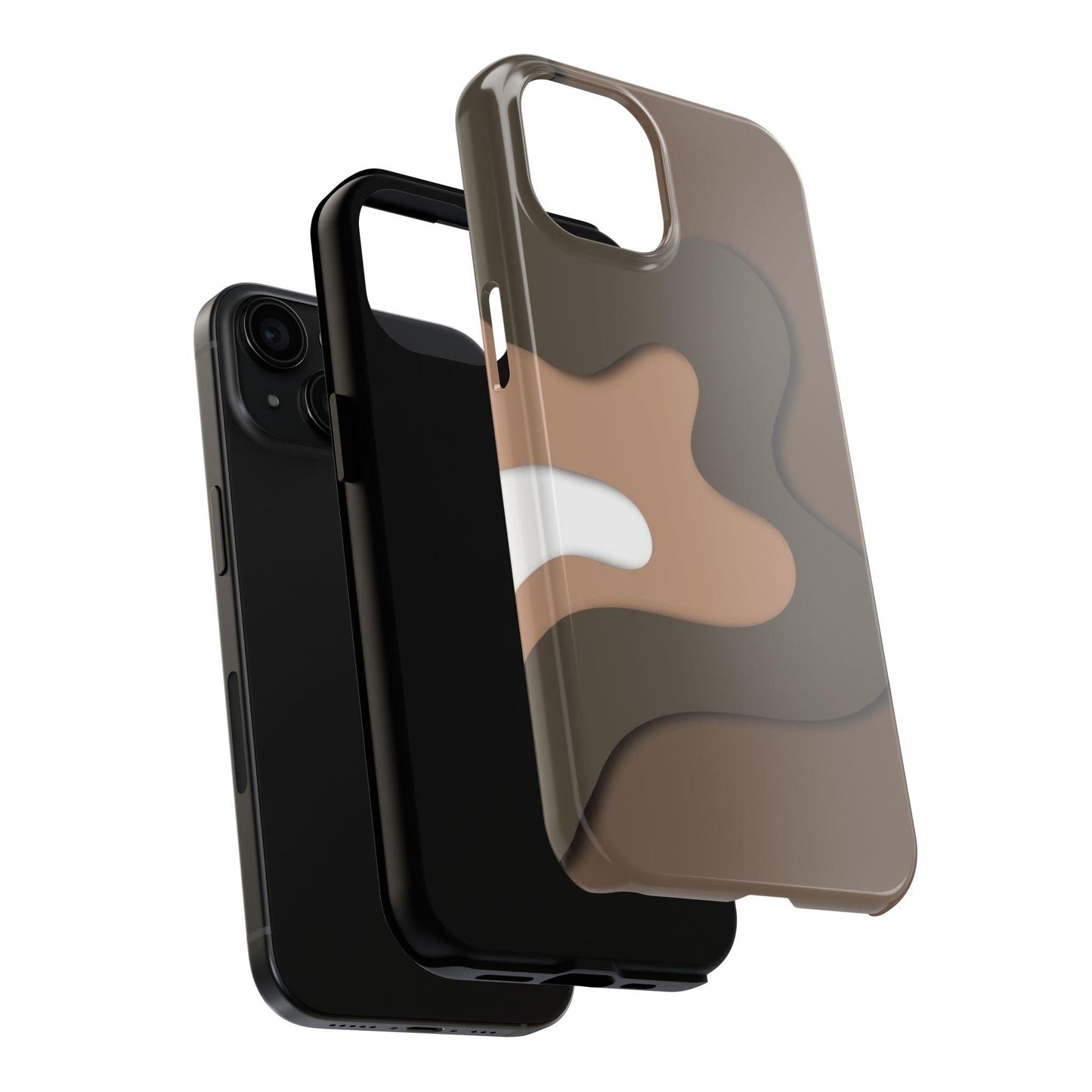 Brown Town Flows Tough iPhone Cases