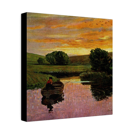 Abend am Fischweiher By Otto H. Engel on a Matte Canvas, Stretched, 0.75"