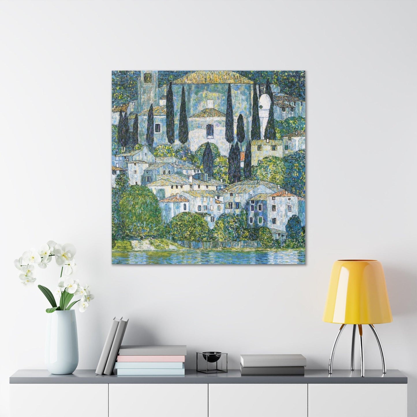 Gustav Klimt's Kirche in Cassone (1913) Canvas Gallery Wraps