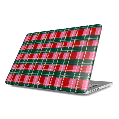 Miss Merry Tartan MacBook Case