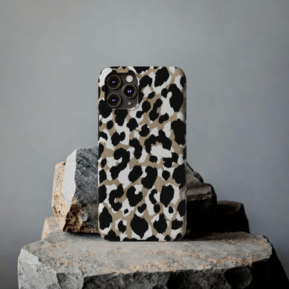 Savanna Noir Spots Slim iPhone Cases