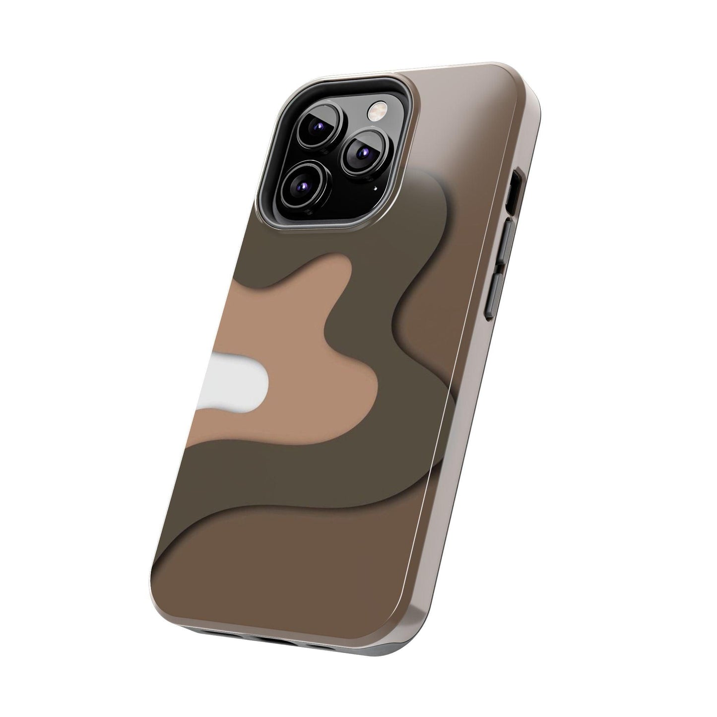 Brown Town Flows Tough iPhone Cases