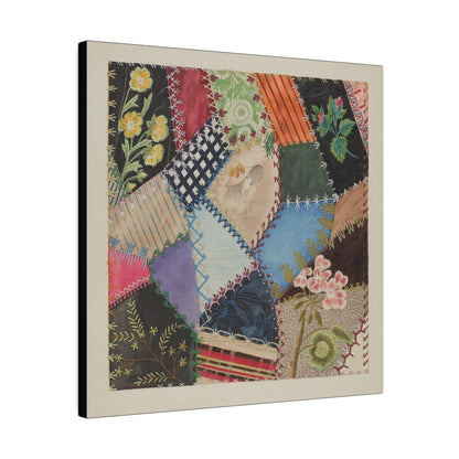 Patchwork Quilt (Section) (c. 1937) by Edith Towner - Matte Canvas, Stretched, 0.75"