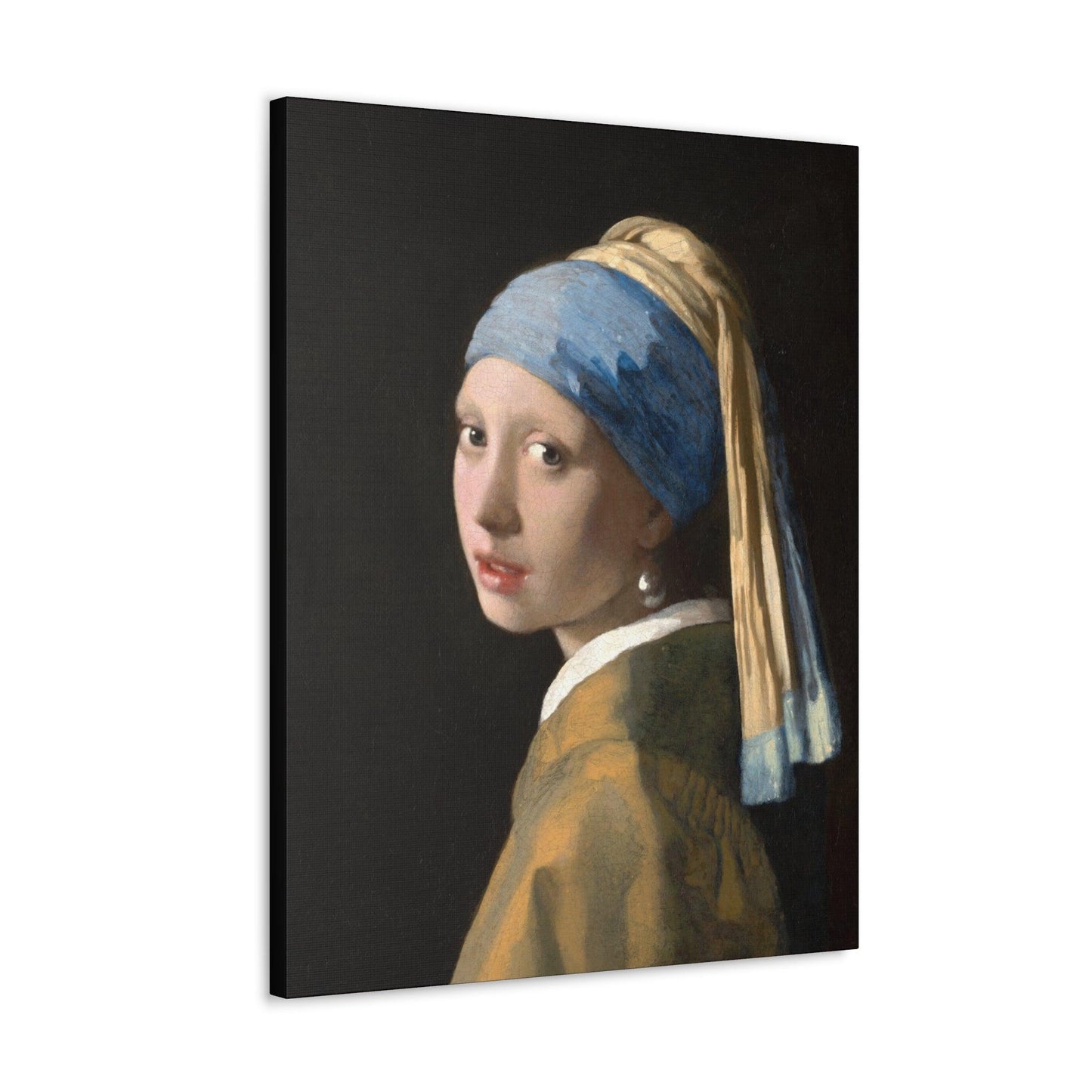 Girl with a Pearl Earring 1665 by Johannes Vermeer painting on a Canvas Gallery Wraps