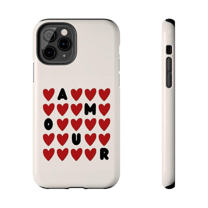 Amour Valentines Hearts Tough iPhone Cases