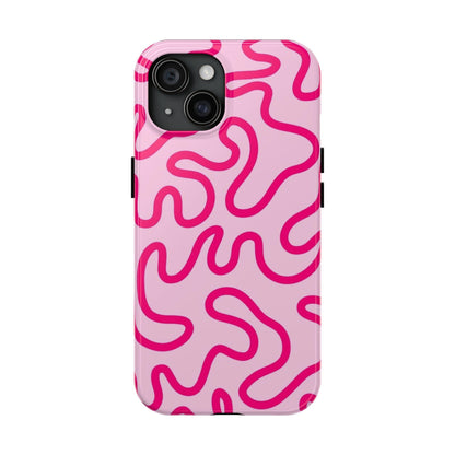 Pink Paradise Swirls Tough iPhone Cases