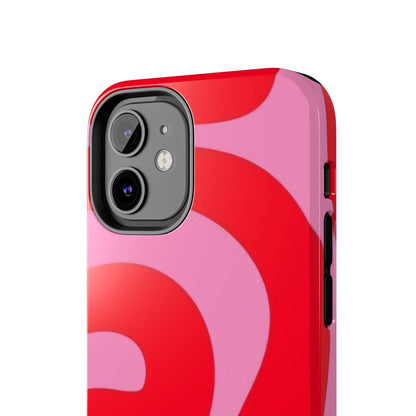 Pop Pink Swirls Tough iPhone Cases