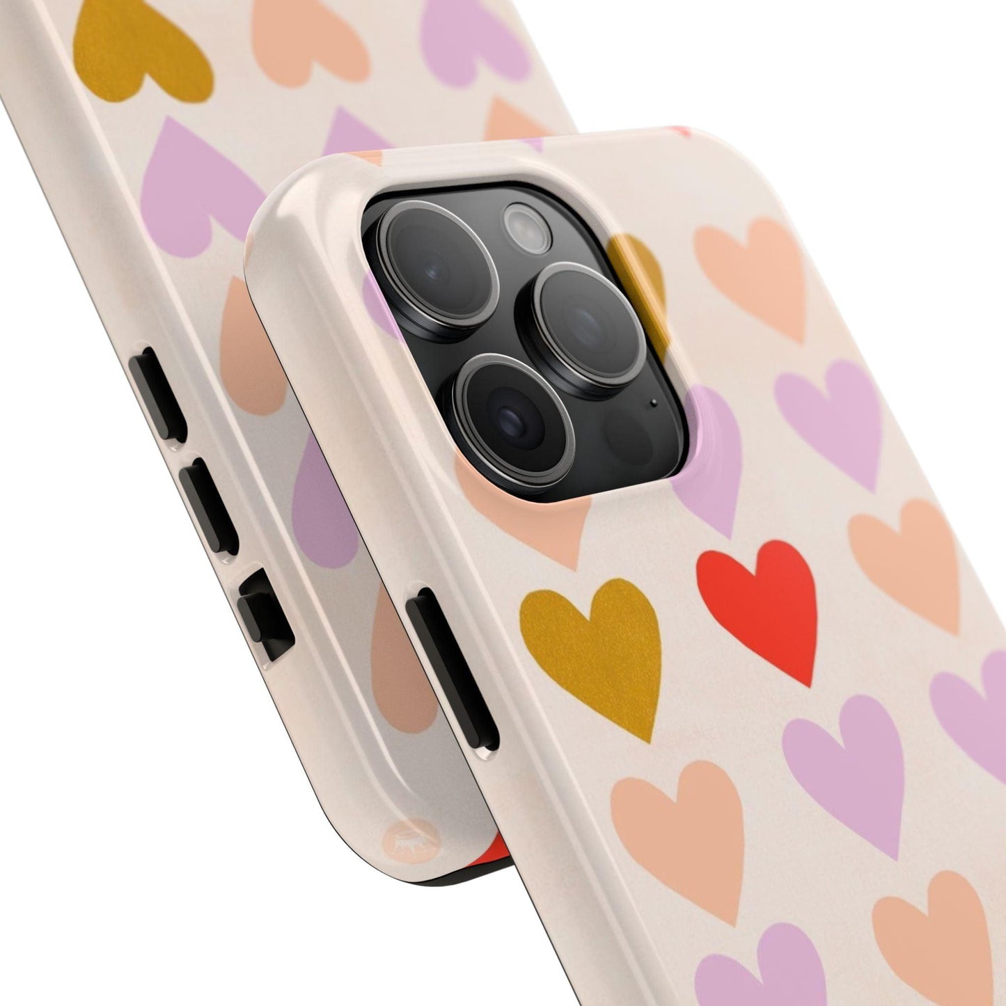 Cutesy Hearts Tough iPhone Cases