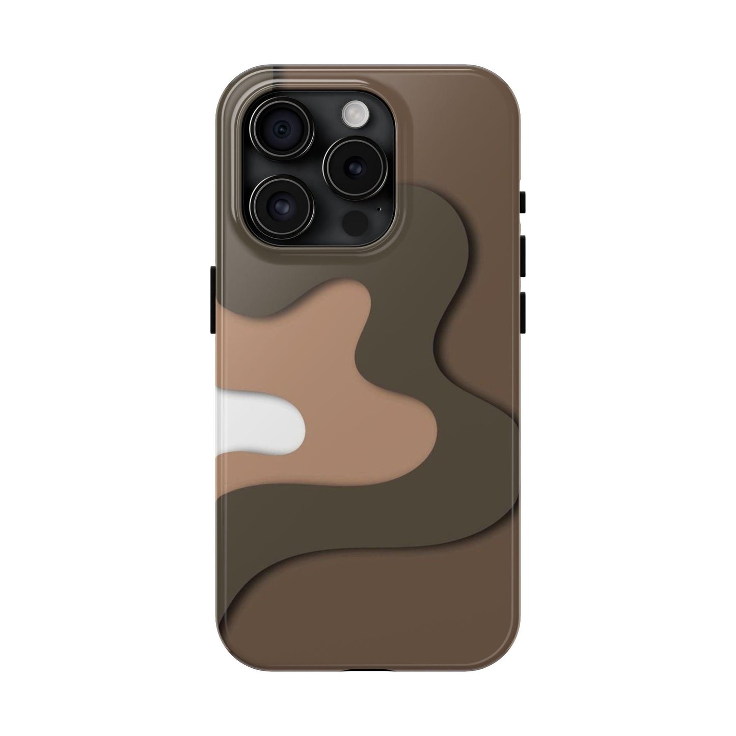 Brown Town Flows Tough iPhone Cases