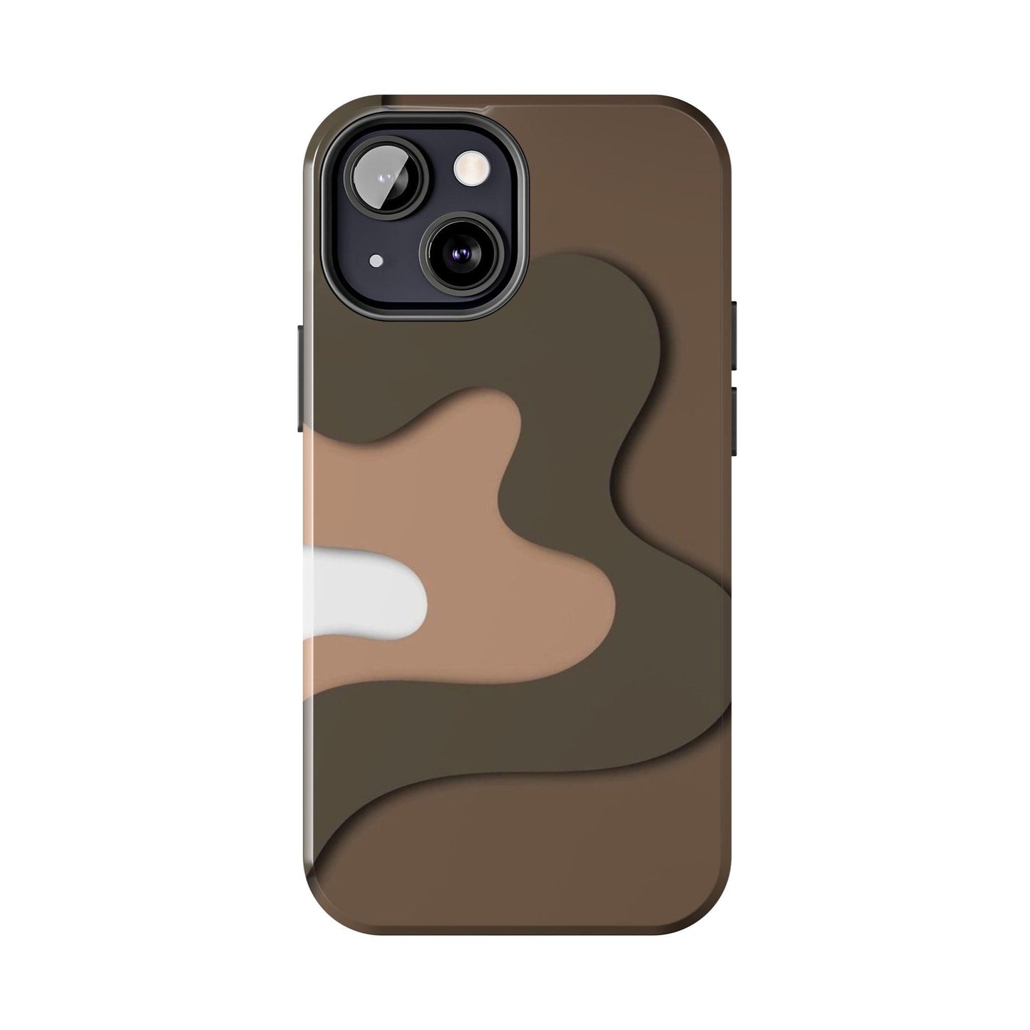 Brown Town Flows Tough iPhone Cases