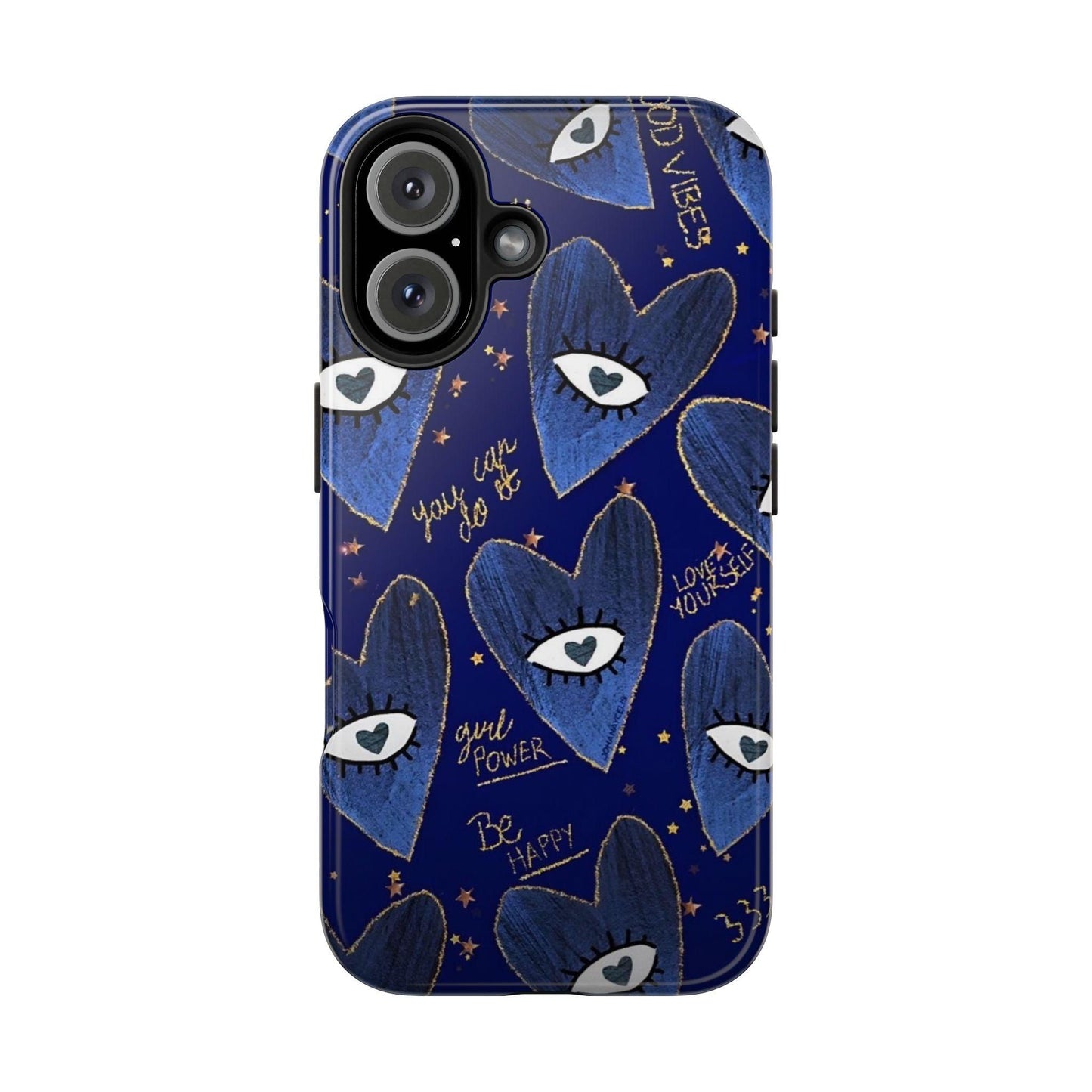 Lucky Midnight Blue Eyes Tough iPhone Cases