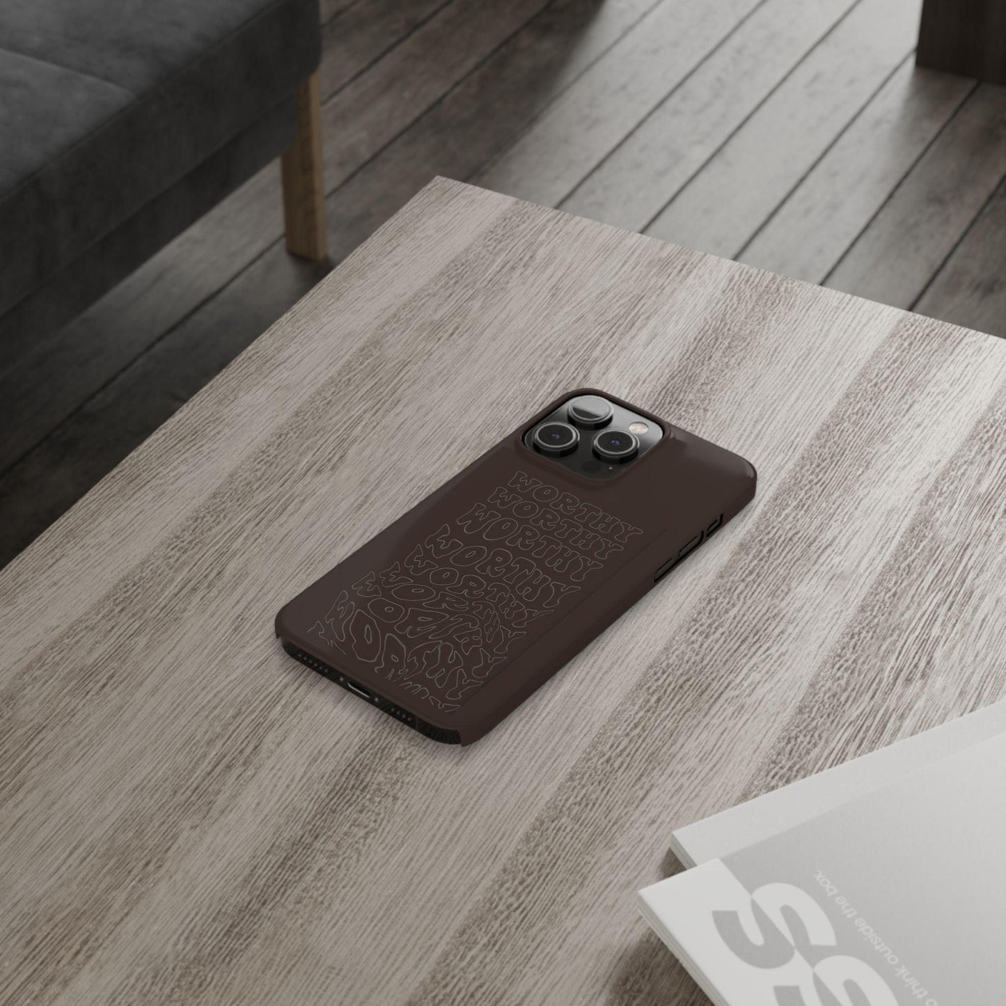 Worthy Brown Slim iPhone Cases