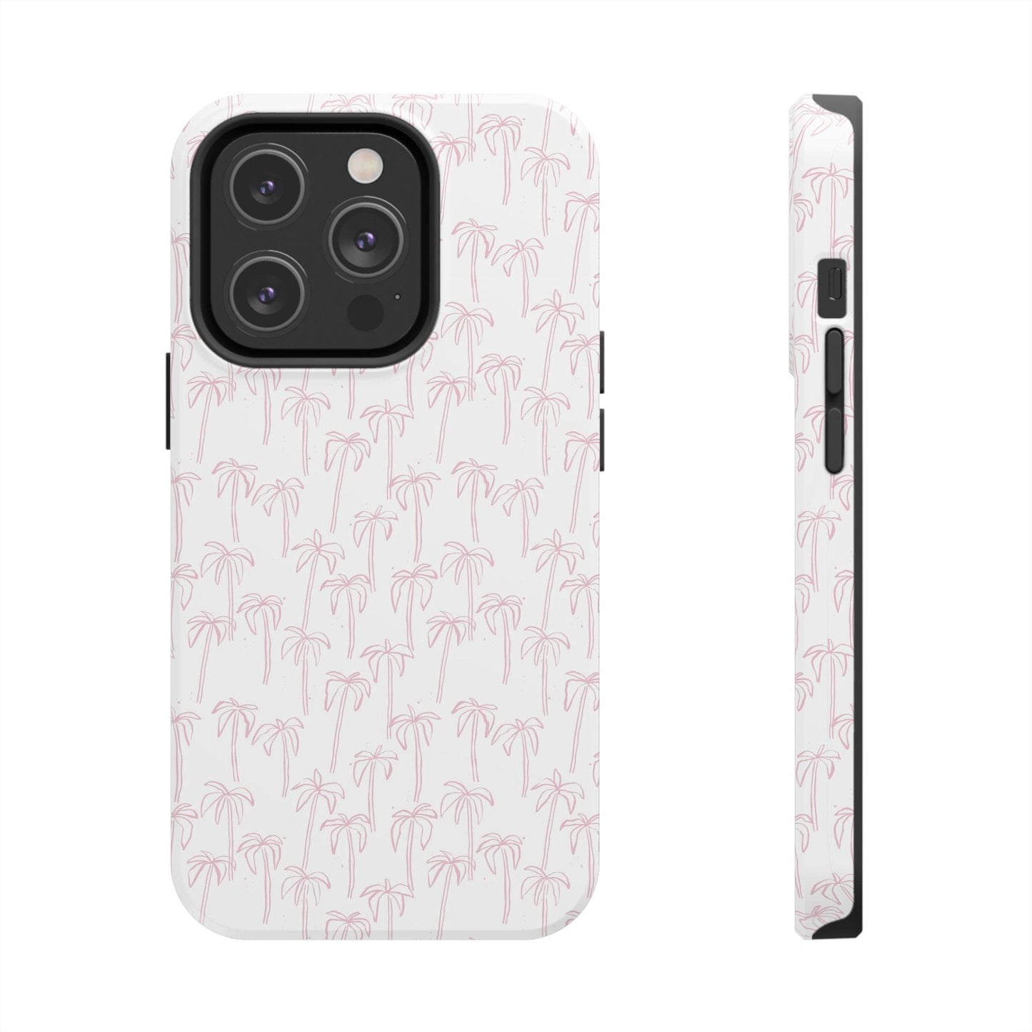 Pink Palm Trees iPhone Cases