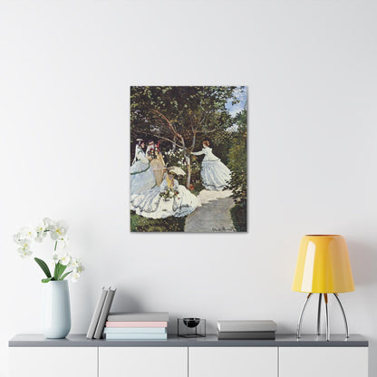 Claude Monet's Women in the Garden (1866) - Canvas Gallery Wraps