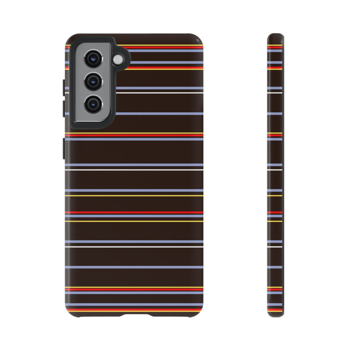 Chocolate Citylines Striped Phone Case