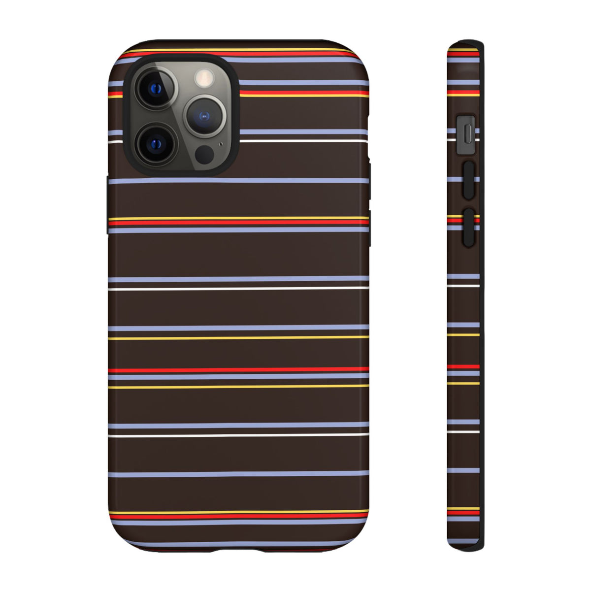 Chocolate Citylines Striped Phone Case