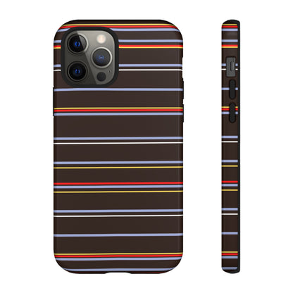 Chocolate Citylines Striped Phone Case