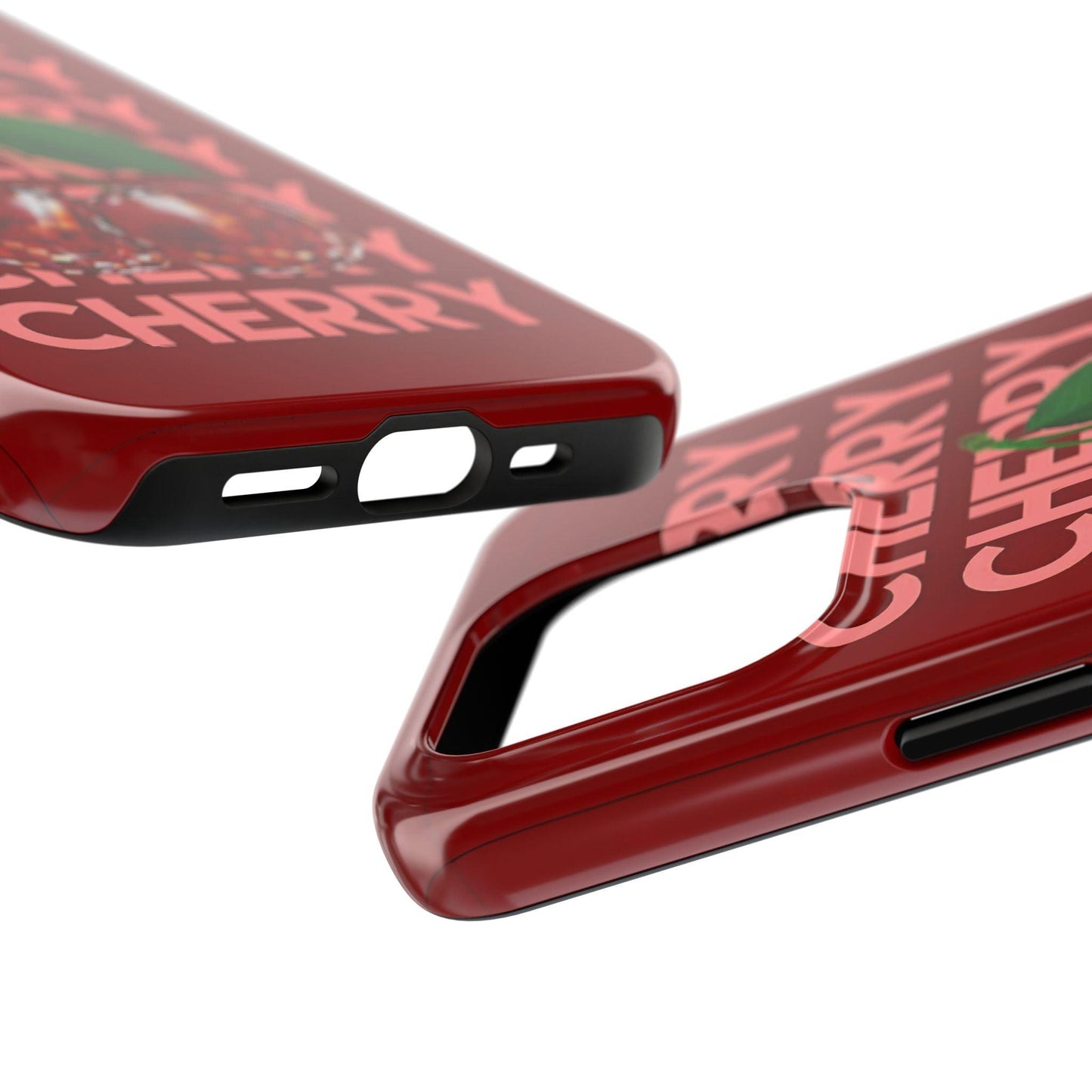 Cherries Disco Inspo iPhone Cases in Cherry Red