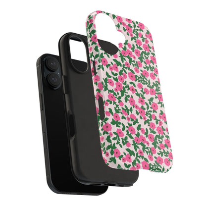 Spring Edition Pink Floral Tough iPhone Cases