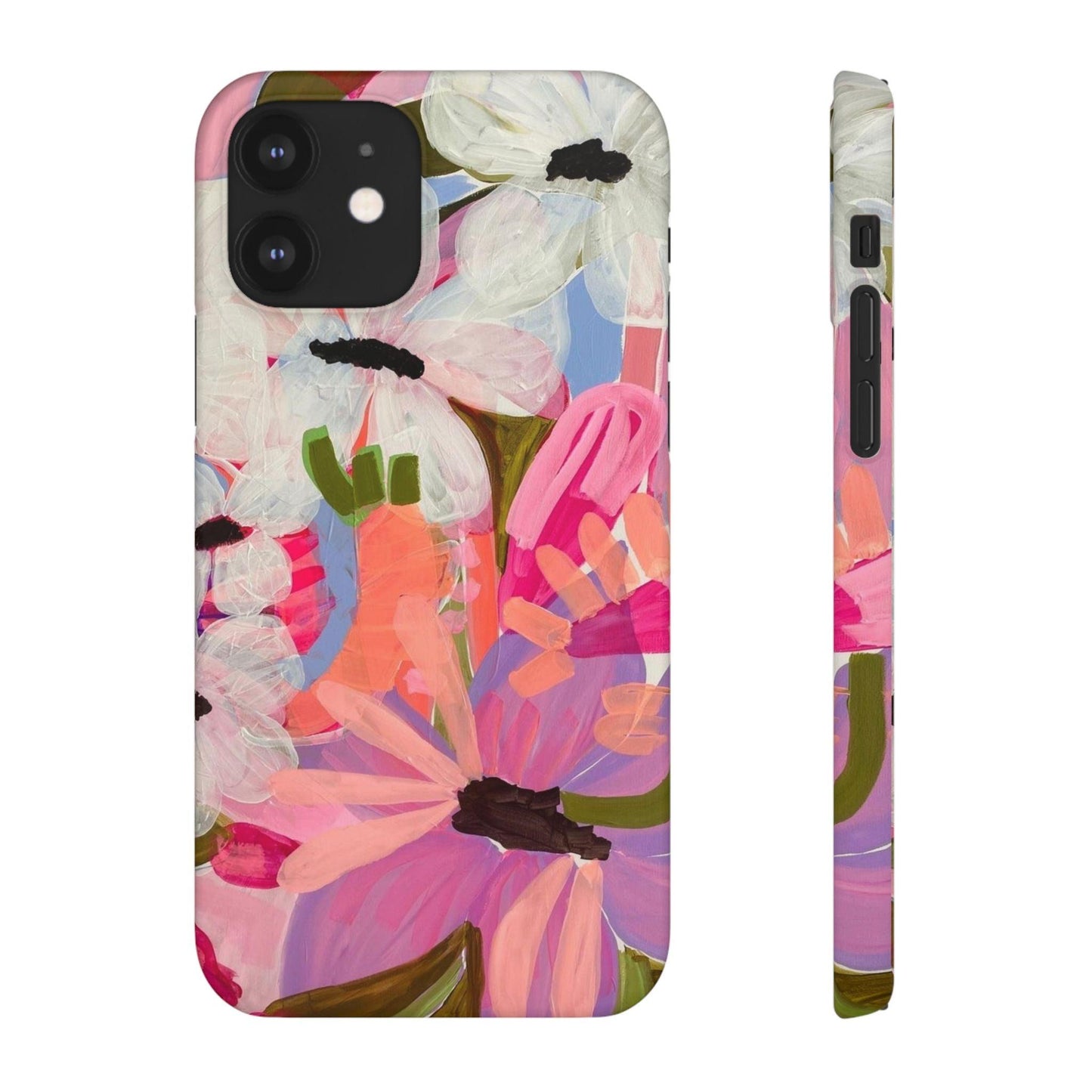 Blossoming Grace Floral Snap iPhone Cases