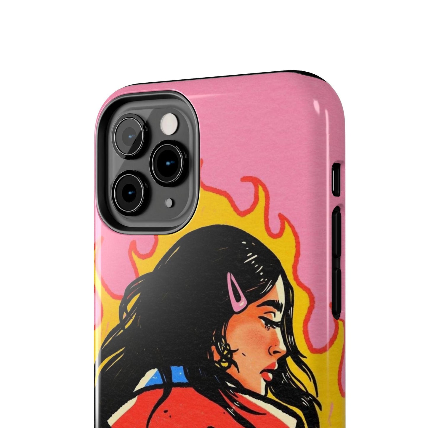 Fierce Femme Flames Tough iPhone Cases