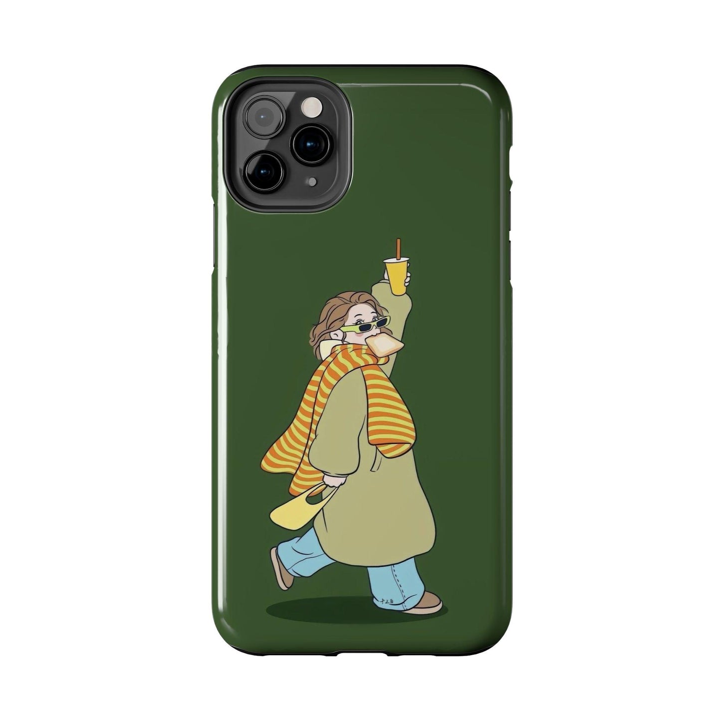 Snack Stroll & Sassy Sips Chic iPhone Cases