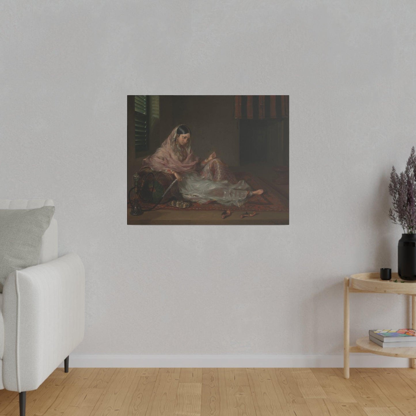 Lady Reclining by Unknown - Matte Canvas, Stretched, 0.75"