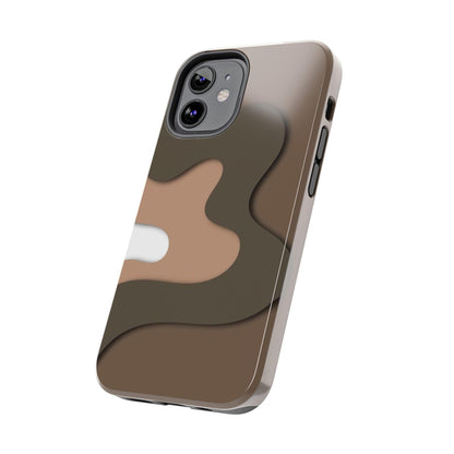 Brown Town Flows Tough iPhone Cases