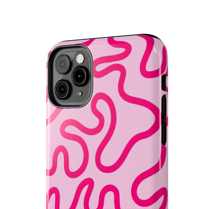 Pink Paradise Swirls Tough iPhone Cases