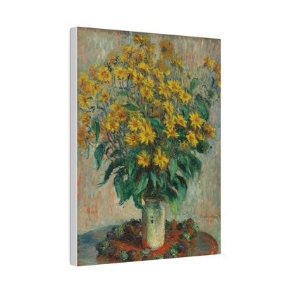 Claude Monet's Jerusalem Artichoke Flowers (1880) - Matte Canvas, Stretched, 0.75"