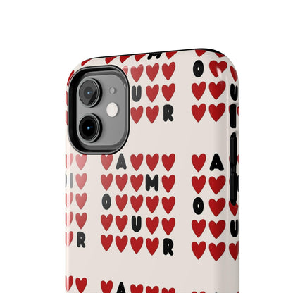 AMOUR Valentines iPhone Cases