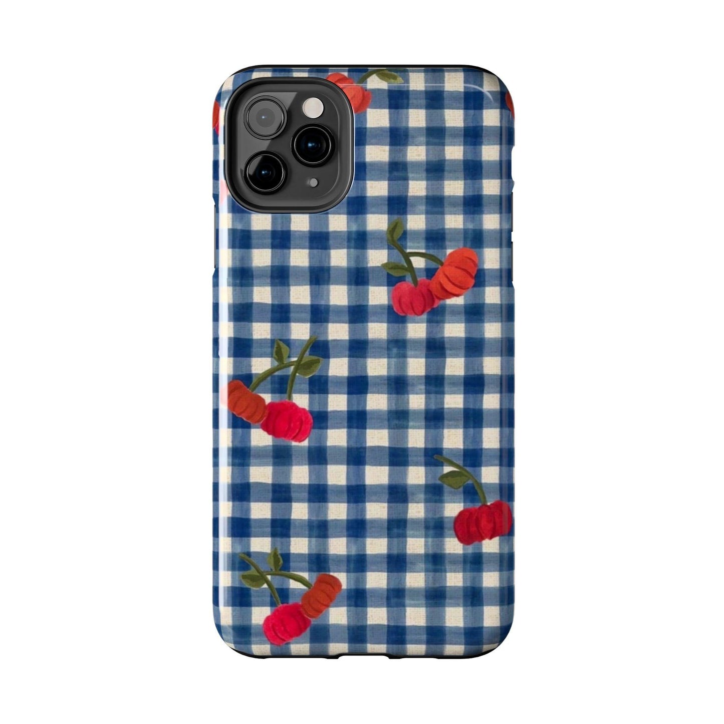 Charming Gingham Tough iPhone Cases