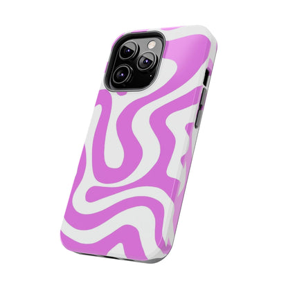 Lilac Swirl Fusion Tough iPhone Cases