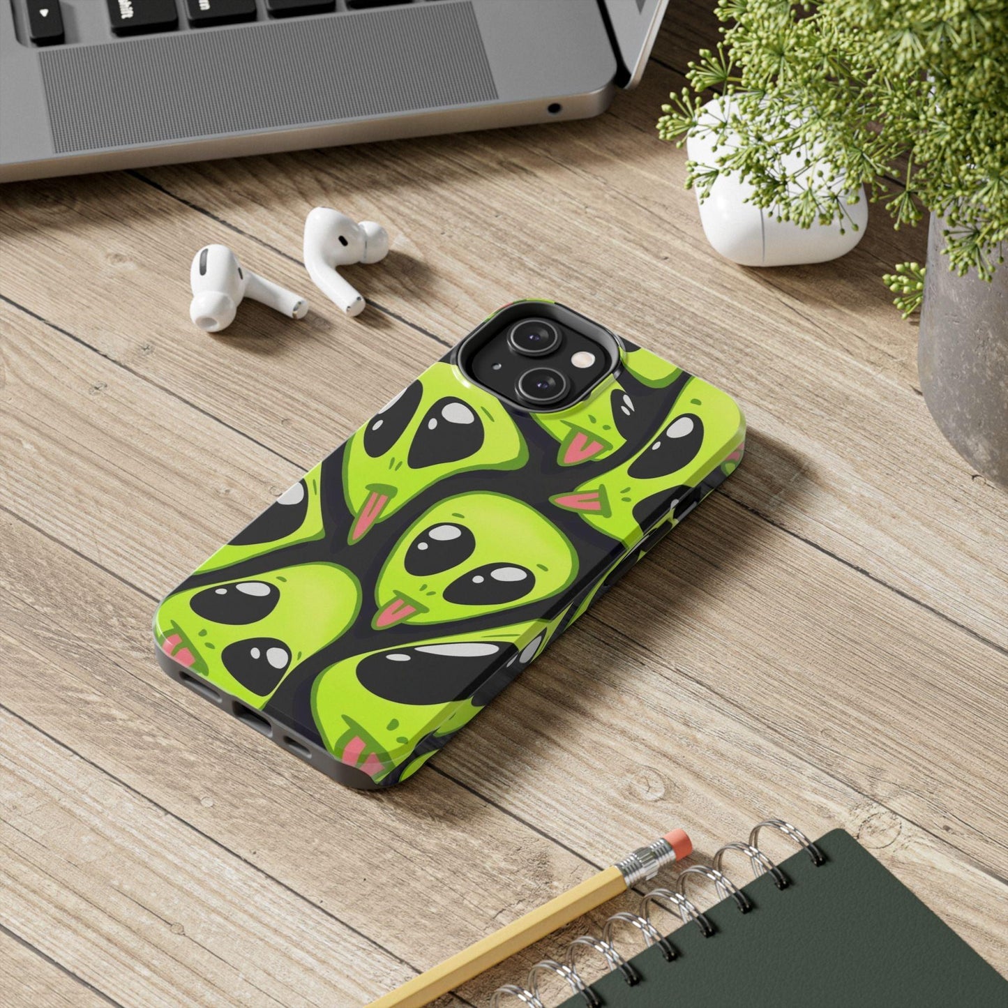 Alien Frenzy Tough iPhone Cases