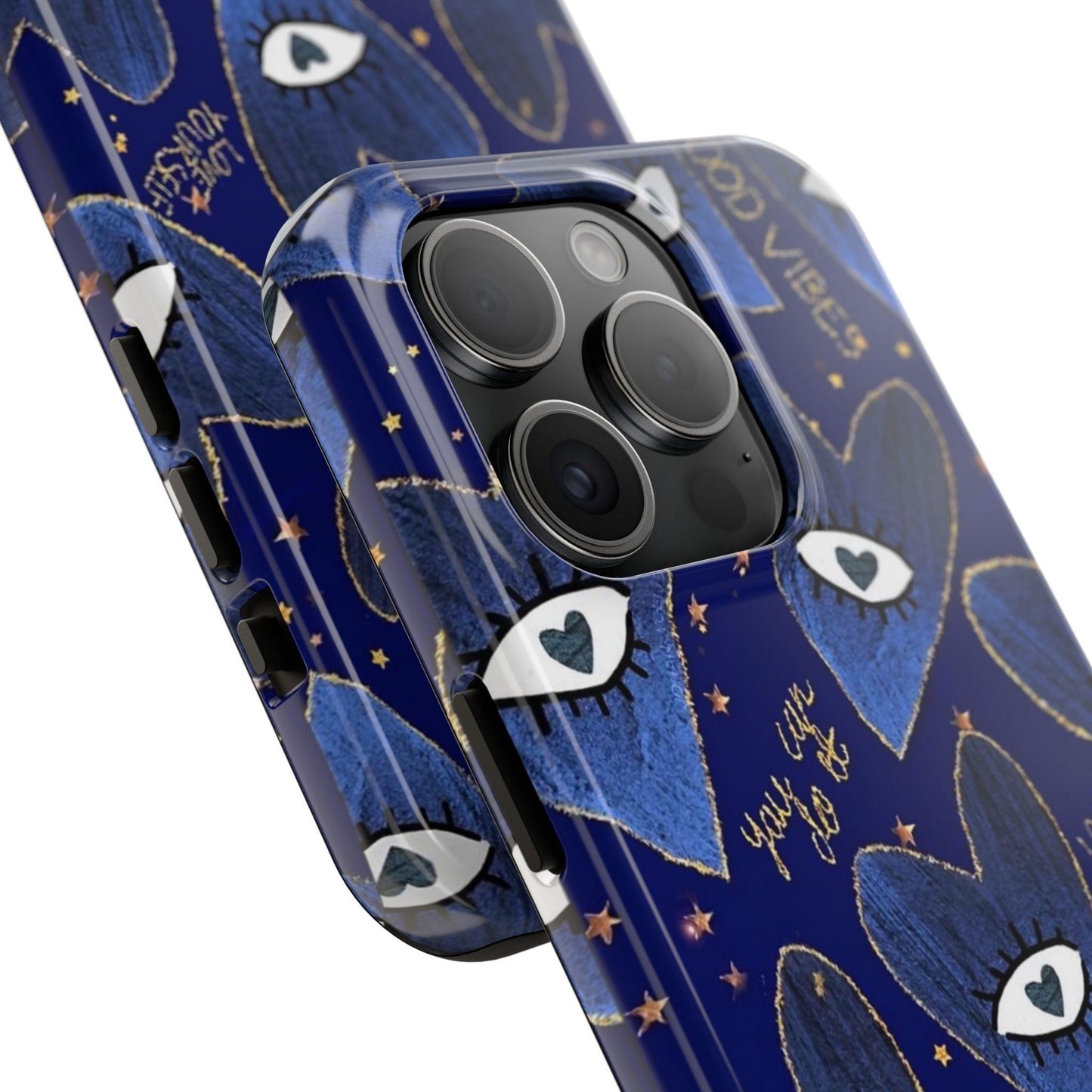 Lucky Midnight Blue Eyes Tough iPhone Cases