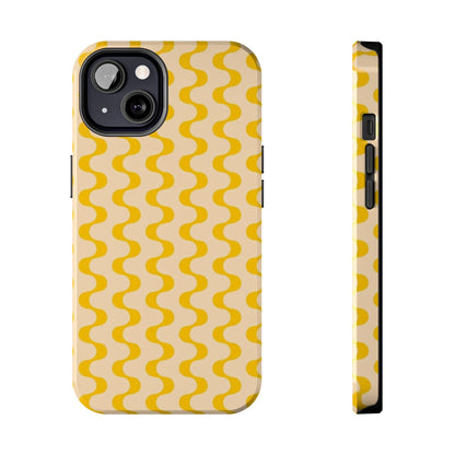 Yellow Dancing Dunes Tough iPhone Cases