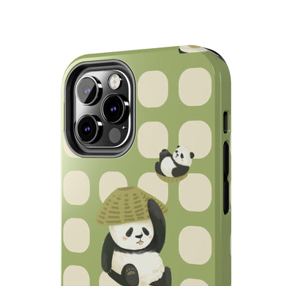 Bamboo Basket Pandas iPhone Cases