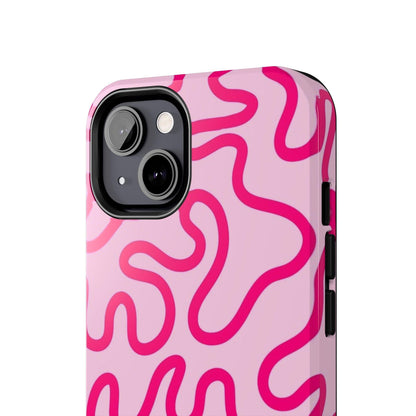 Pink Paradise Swirls Tough iPhone Cases