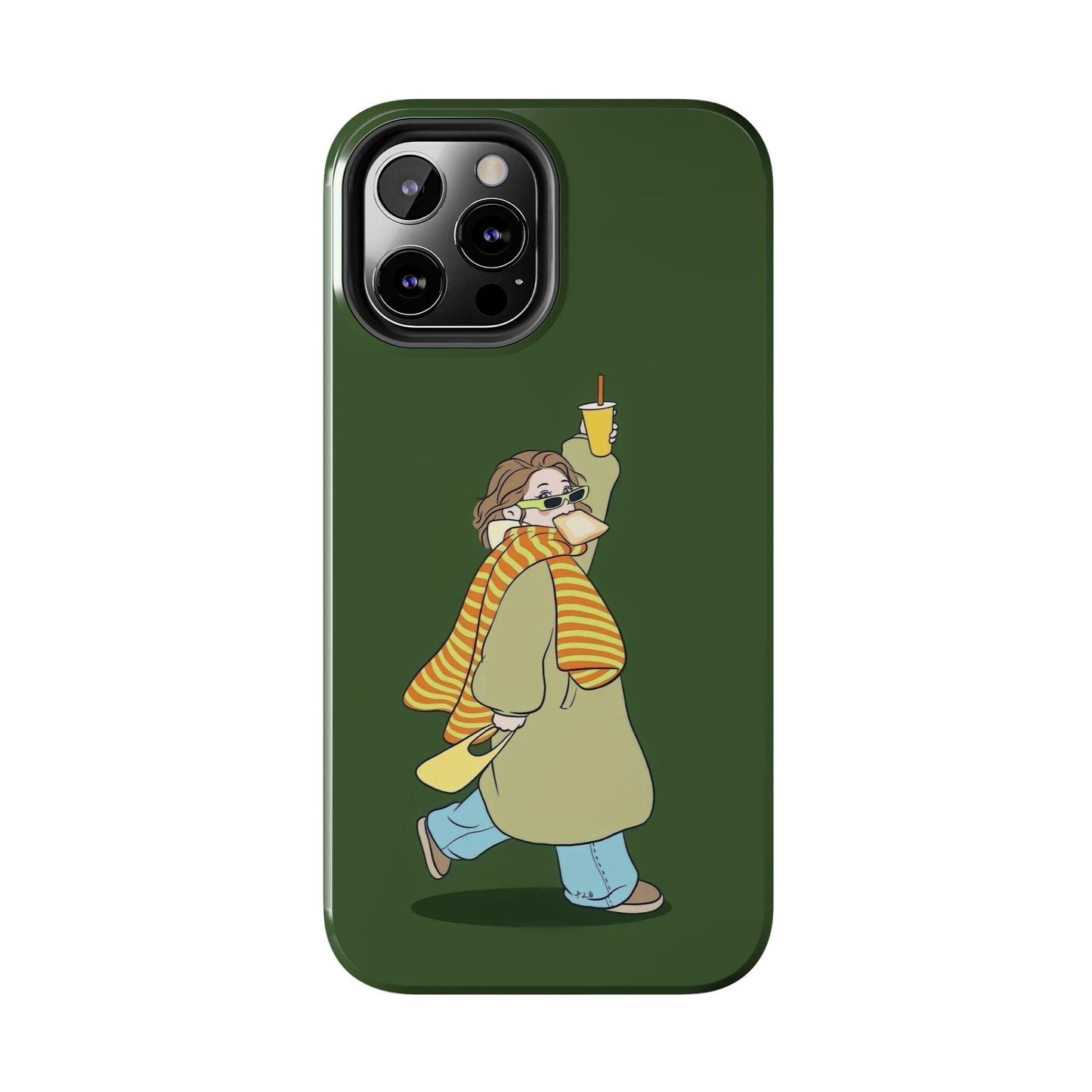 Snack Stroll & Sassy Sips Chic iPhone Cases