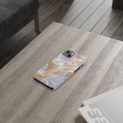 Iridescent Silk Flow Slim iPhone Cases